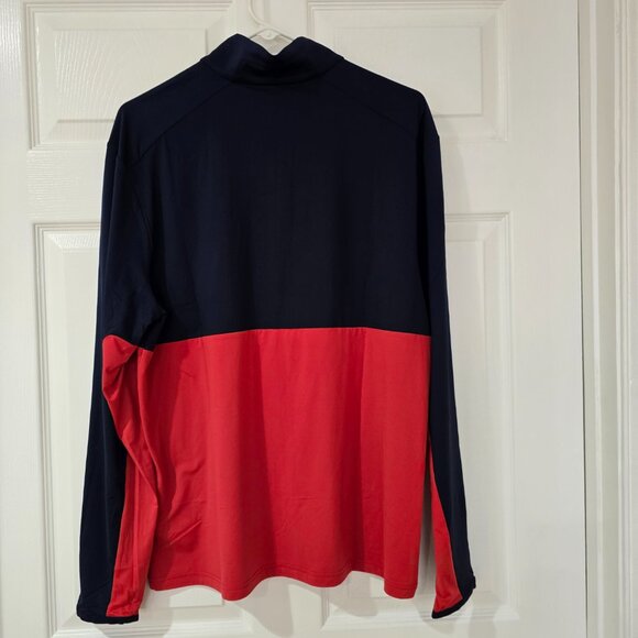 RLX Ralph Lauren Men's 1/4 Zip Performance Wicking Pullover Red‎ Blue Large NWT - Picture 6 of 8